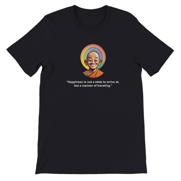 Embrace the Journey of Happiness | Zen Quote Premium Unisex T-shirt 2