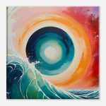 Ocean’s Dynamic Elegance – Abstract Canvas Art 6