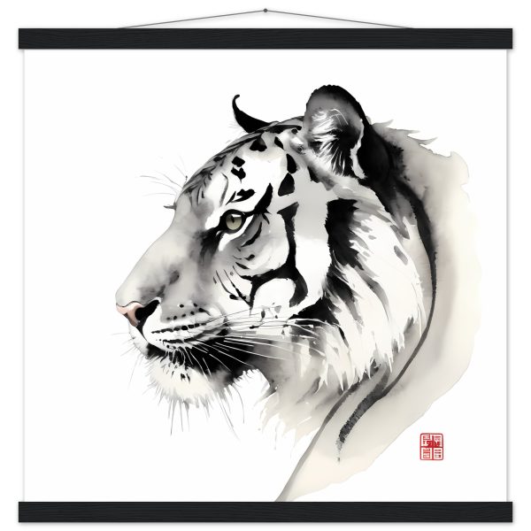 The Tranquil Majesty of the Zen Tiger Print 14