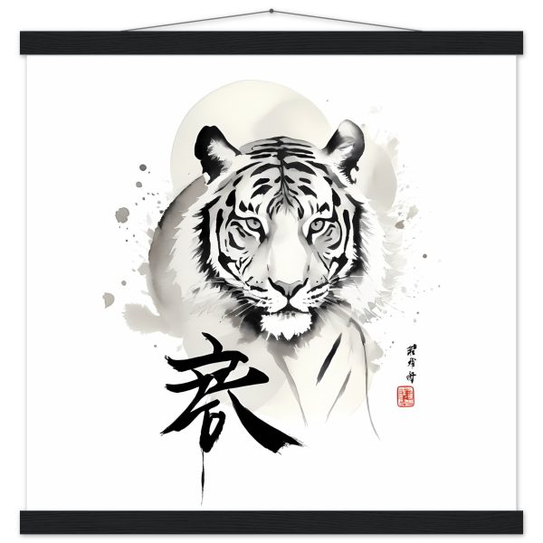 The Enigmatic Allure of the Zen Tiger Framed Poster 16
