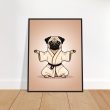 Yoga Pug Wall Art Poster: A Lively and Adorable Artwork 20