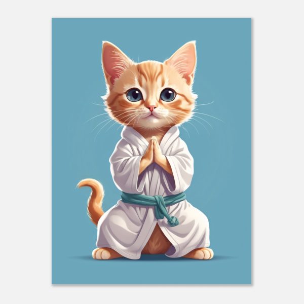 Cat Yoga: A Funny and Cute Illustration 3