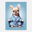 The Yoga Frenchie Canvas Wall Art 14