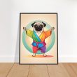 Yoga Pug Pup Poster: A Vibrant and Funny Artwork 20