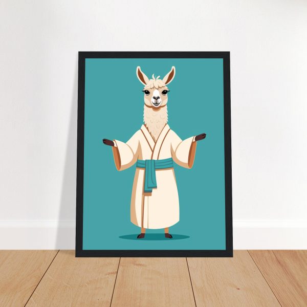 Yoga Pose Llama Wall Art Poster 13