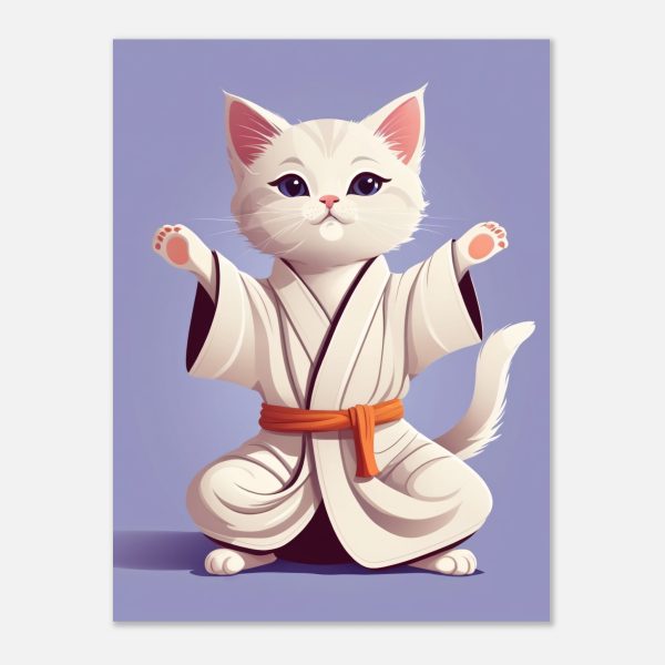 Karate Kitty Yoga Wall Art 8