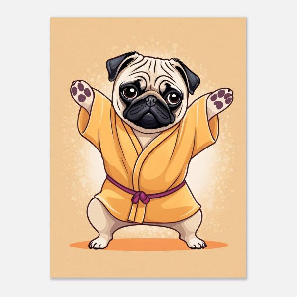Yoga Pug Poster: A Humorous and Inspiring Wall Art 6