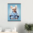 The Yoga Frenchie Canvas Wall Art 18