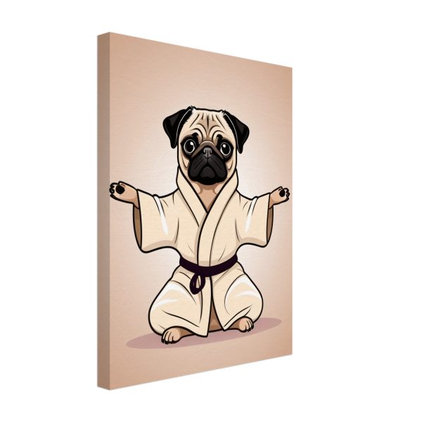 Yoga Pug Wall Art Poster: A Lively and Adorable Artwork 4