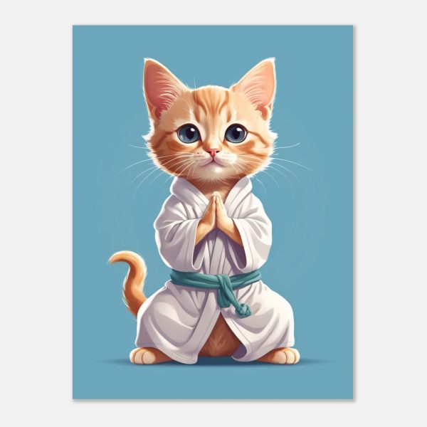 Cat Yoga: A Funny and Cute Illustration 4