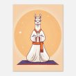 Llama in Meditation: A Humorous Yoga Illustration 15
